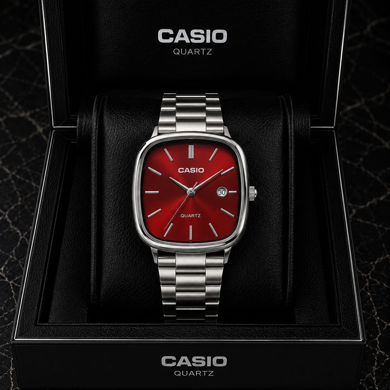 Casio vibrant red