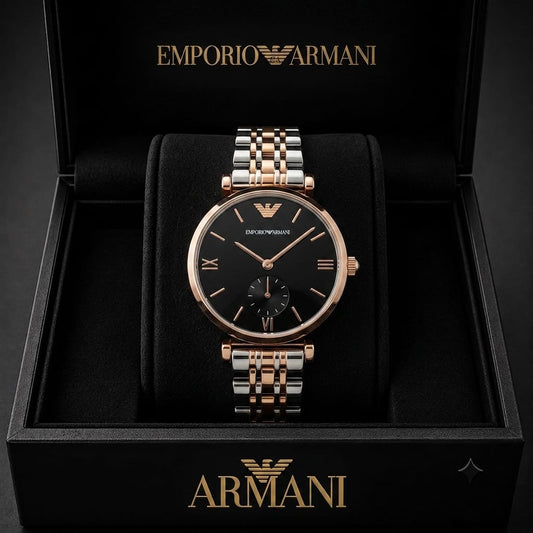Emporio Armani Classic two-tone ladies' watch