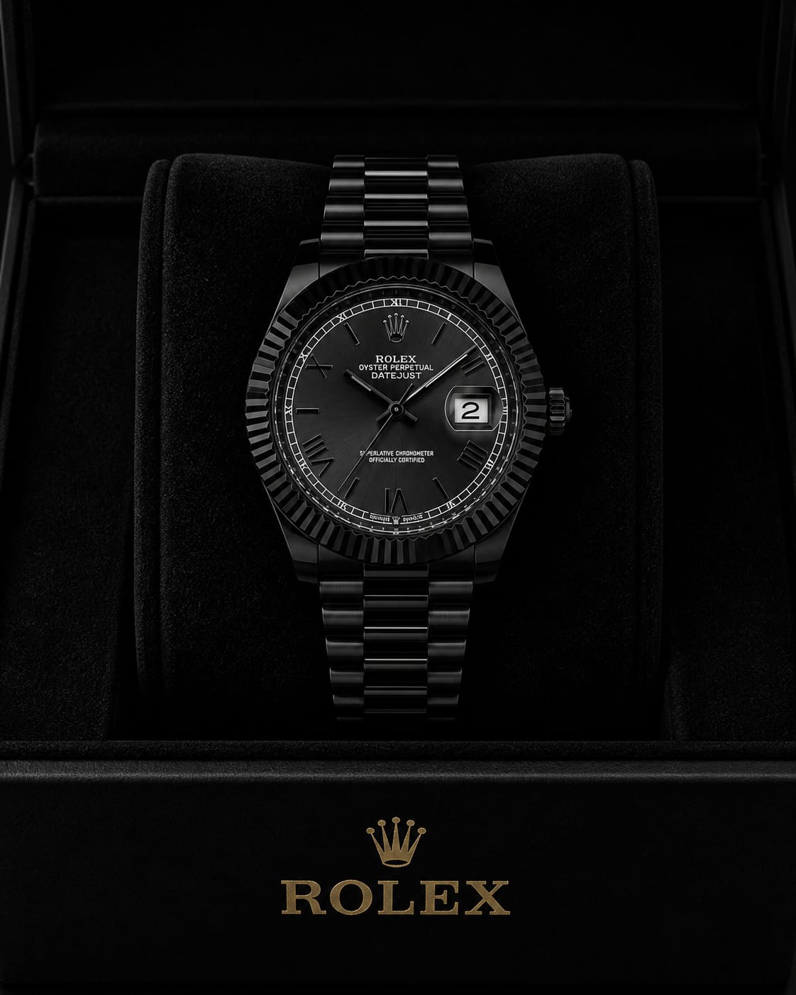 Rolex datejust matte black