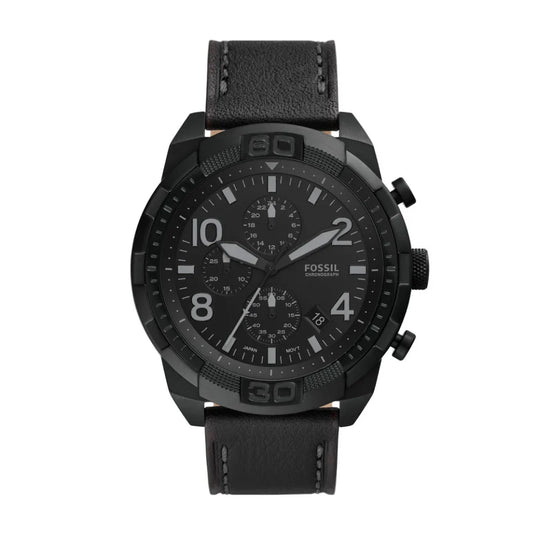 Fossil Bronson Chronograph Luggage Leather (With Og Box)