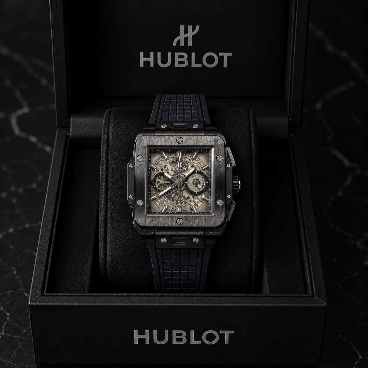 Hublot square Bang unico